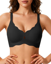 Load image into Gallery viewer, Cevapro Jelly Bras for Women, Wireless Push Up Bra Seamless Full Coverage Bralettes Comfortable No Underwire Tshirt Bra