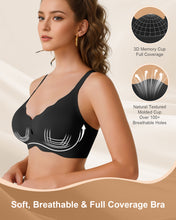 Load image into Gallery viewer, Cevapro Jelly Bras for Women, Wireless Push Up Bra Seamless Full Coverage Bralettes Comfortable No Underwire Tshirt Bra