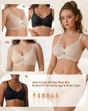 Load image into Gallery viewer, Cevapro Jelly Bras for Women, Wireless Push Up Bra Seamless Full Coverage Bralettes Comfortable No Underwire Tshirt Bra
