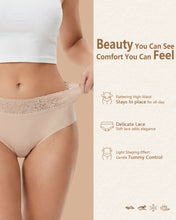 Load image into Gallery viewer, Cevapro Seamless Underwear for Women With Soft Lace Waistband, No Show Laser Cut Lace Panties Women Underwear Seamless 5 Pack
